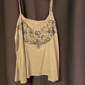 Sequin Hollister, tank top with adjustable straps, size medium